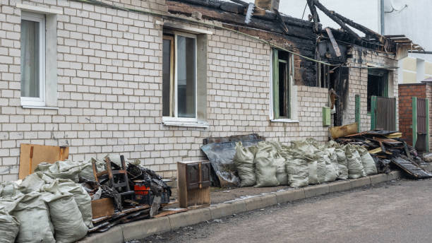 Professional Emergency Fire Cleanup technician working in Beachwood, NJ